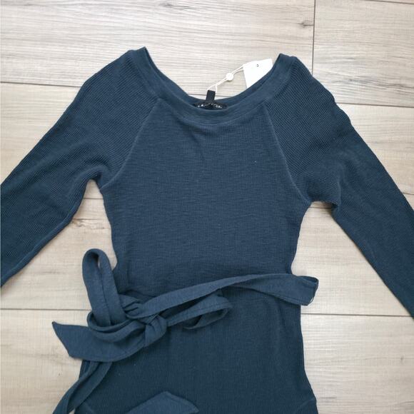 Downeast Destination Dress Long Sleeve Midi Rib Knit Dress Women Sz XS - Picture 8 of 9